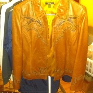 Reba brand leather jacket